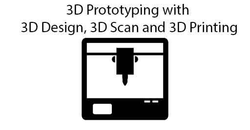 3D Prototyping with 3D Design, 3D Scan and 3D Printing