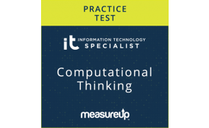 CertPREP Practice Test: IT Specialist Computational Thinking