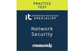 CertPREP Practice Test: IT Specialist Network Security