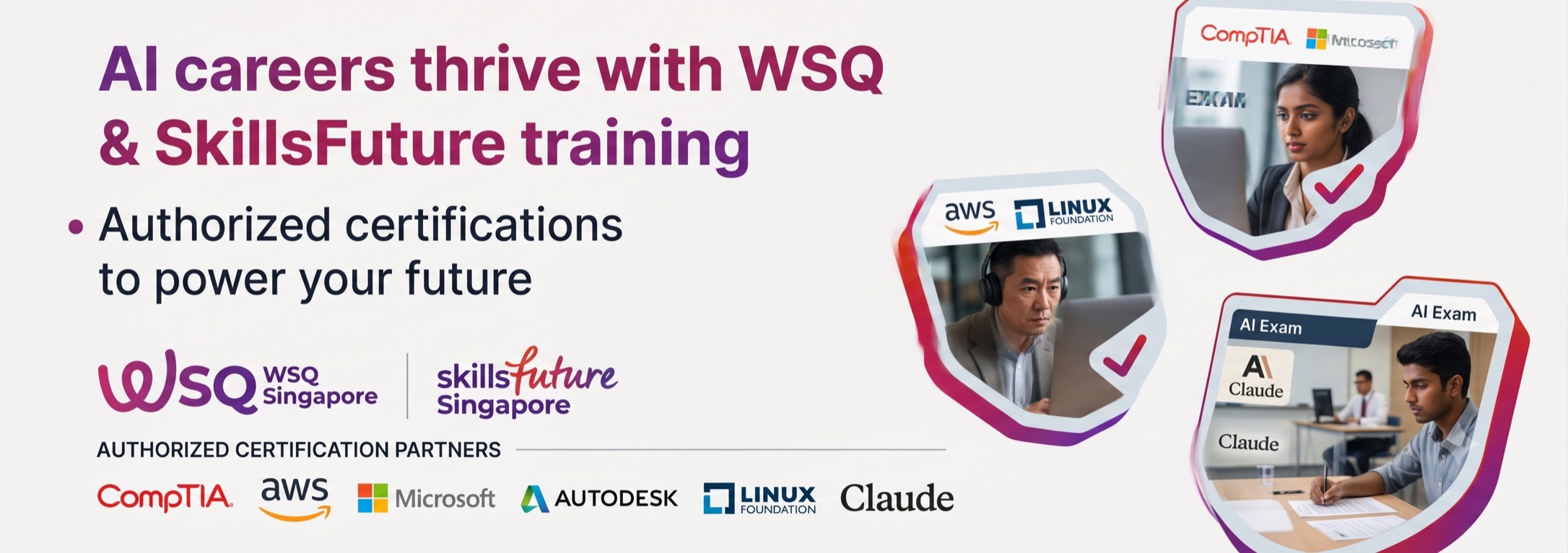 WSQ SkillsFuture Certification Exam Prep Courses WSQ SkillsFuture Certification Exam Prep Courses - Tertiary Courses Singapore